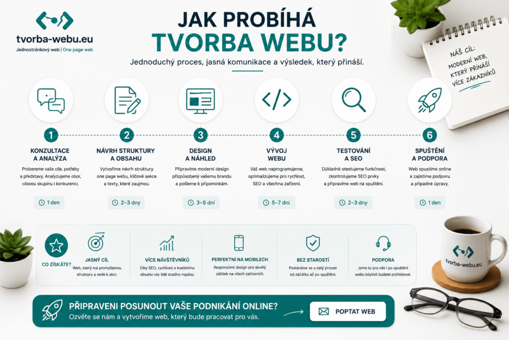 jednostránkový web tvorba webu krok za krokem