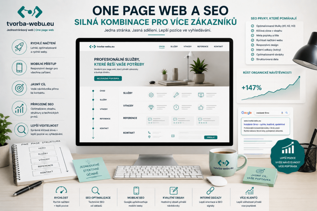 jednostránký web SEO optimalizace